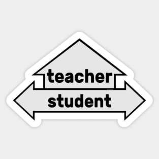 Arrows - Text Art - Teacher and Student Sticker